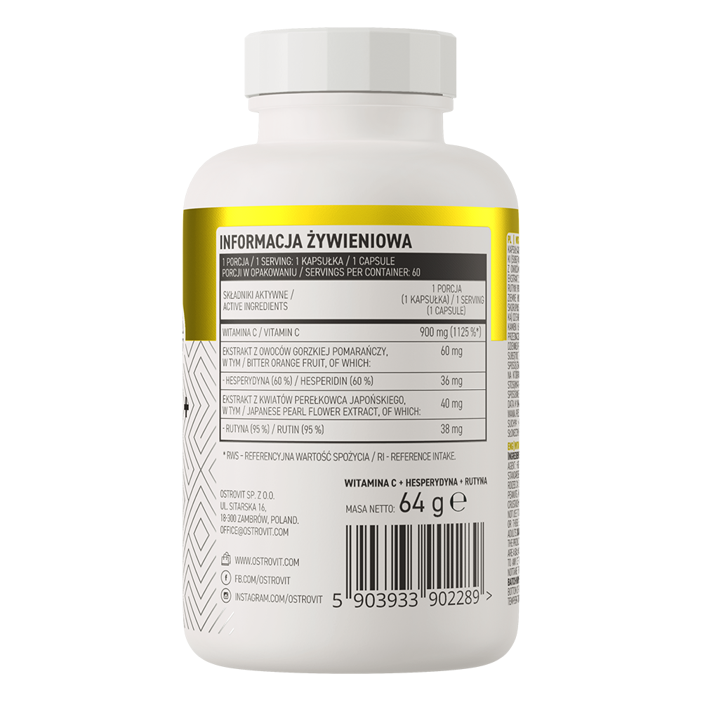 OstroVit Vitamin C + Hesperidin + Rutin 60 caps
