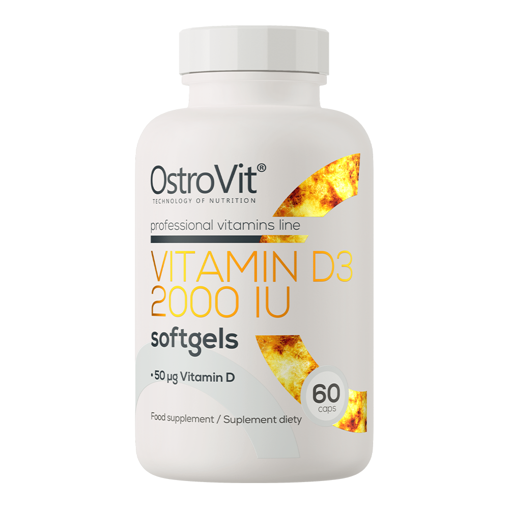 OstroVit Vitamin D3 2000 IU 60 softgel caps