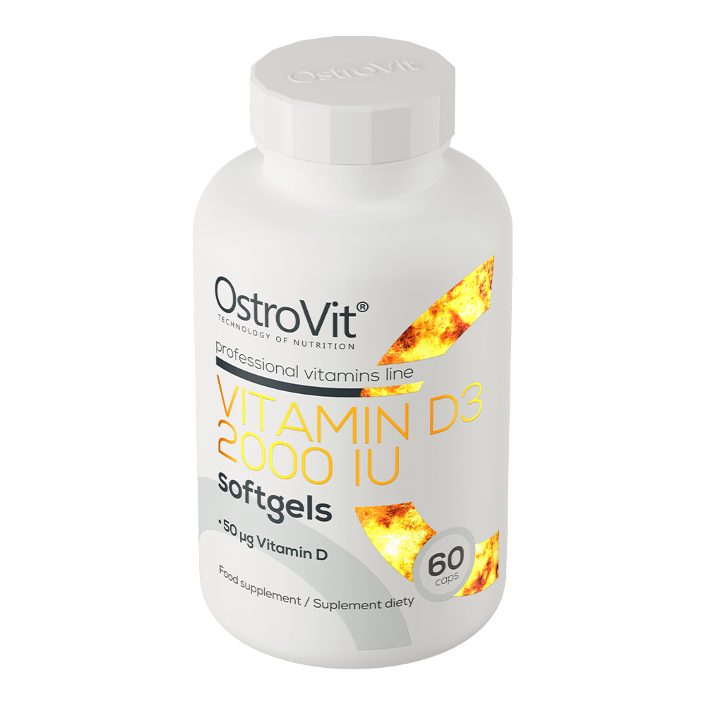 OstroVit Vitamin D3 2000 IU 60 softgel caps