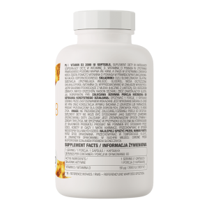 OstroVit Vitamin D3 2000 IU 60 softgel caps