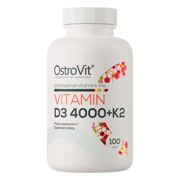 OstroVit Vitamin D3 4000 + K2 100 tabs