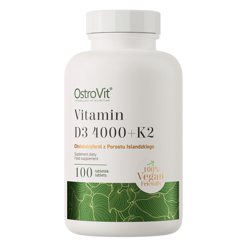 OstroVit Vitamin D3 4000 IU + K2 Vege 100 tabs
