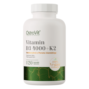 OstroVit Vitamin D3 4000 IU + K2 Vege 120 caps
