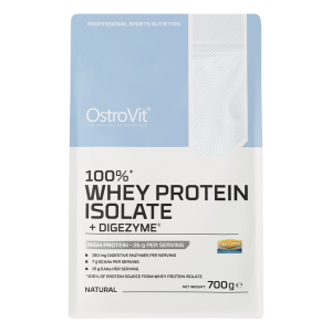 OstroVit 100% Whey Protein Isolate + Digezyme 700 g натуральний