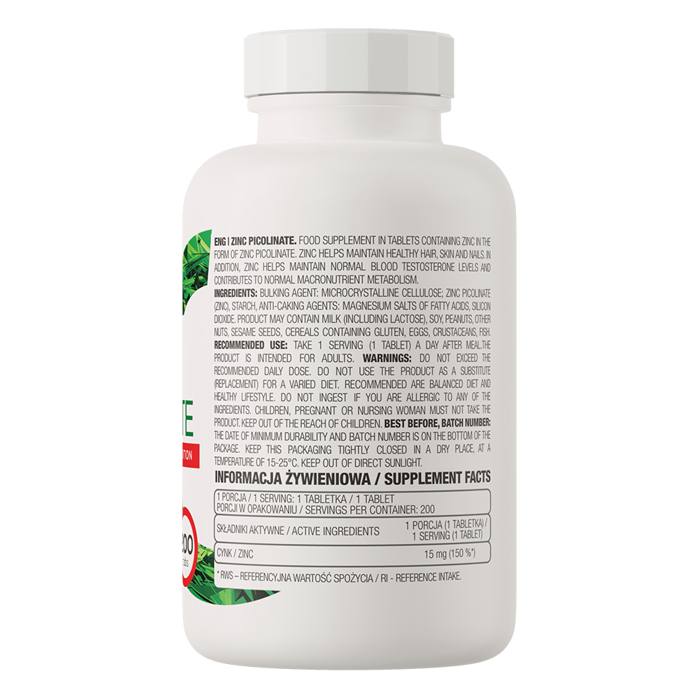 OstroVit Zinc Picolinate Limited Edition 200 tabs