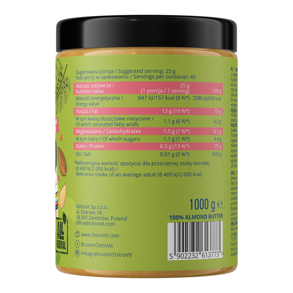 OstroVit 100% Almond Butter