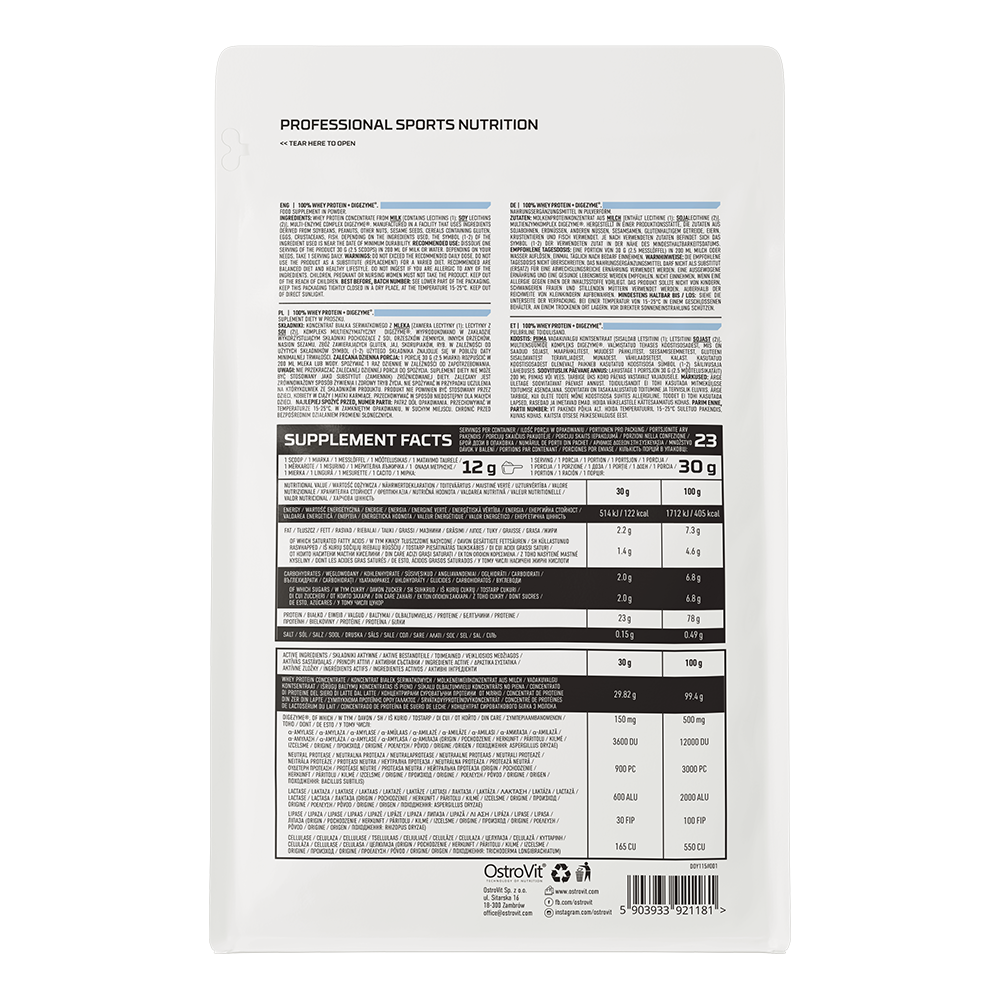 OstroVit Whey Protein DigeZyme